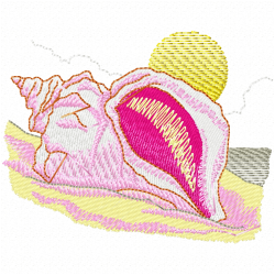 Seashell Embroidery Design 11